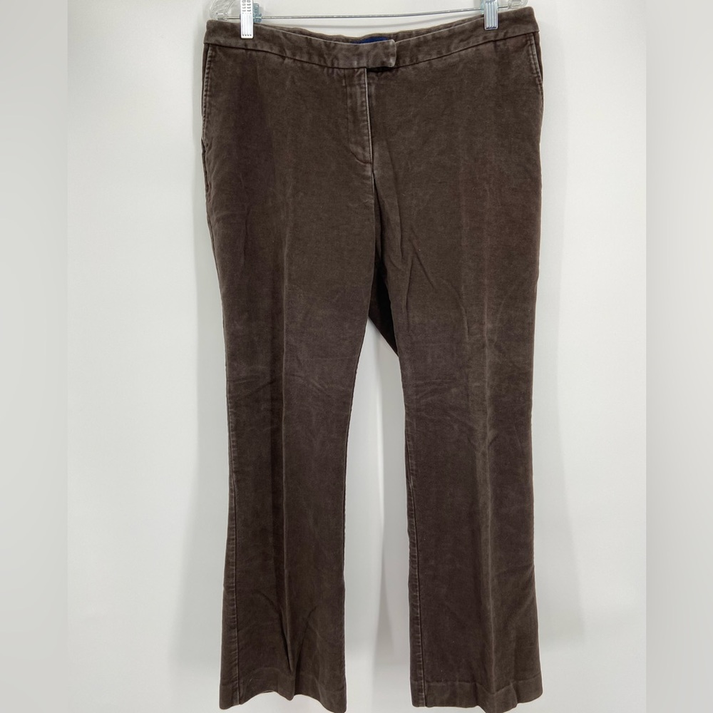Boden Women’s Brown Pants, Straight Legs, 100% Cotton, Size